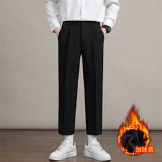 加绒九分黑色