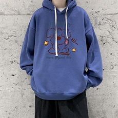 连帽卫衣男大码胖子帽衫大号运动服WY2434-P35，男装卫衣，电商A040