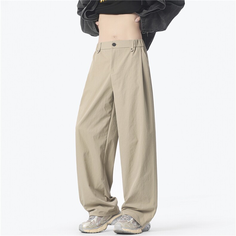 深度库存大春装新款阔腿裤男宽松拖地裤百搭休闲裤K10118-P40，男装休闲裤，电商A099