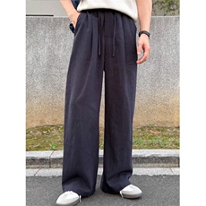 亚麻直筒男士阔腿裤韩系通勤cleanfit穿搭K06041P50，男装休闲裤，星座1004（原星座815-3）