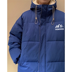 黄墙港风冬款休闲字母印花百搭连帽棉服A247-MY164特批95控158，男装棉衣，电商A247