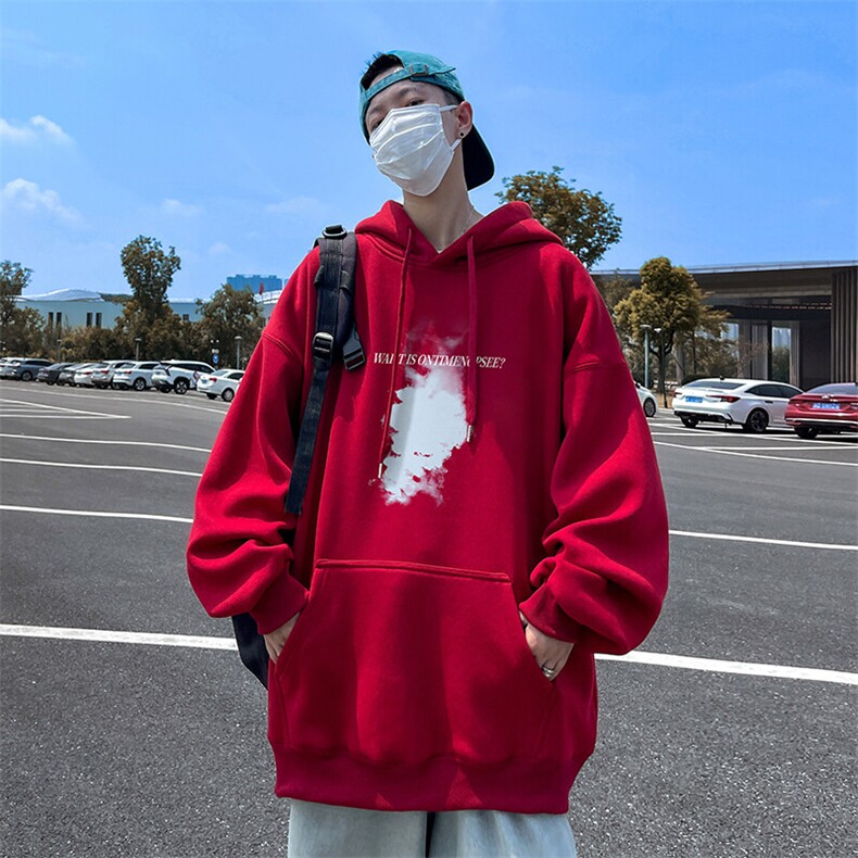 抖音得物供货 可提供视频 秋冬重磅美式宽松连帽卫衣DL2303图片