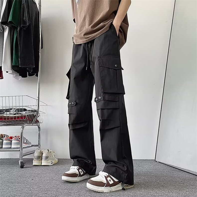美式高街工装裤男款秋季潮牌户外机能冲锋休闲长裤子K5237-P40图片