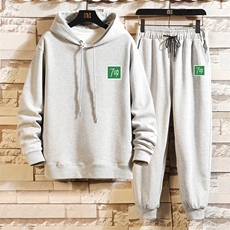 TL8058-P80连帽卫衣套装男运动套装两件套砖墙挂拍，男装卫衣，电商A040A