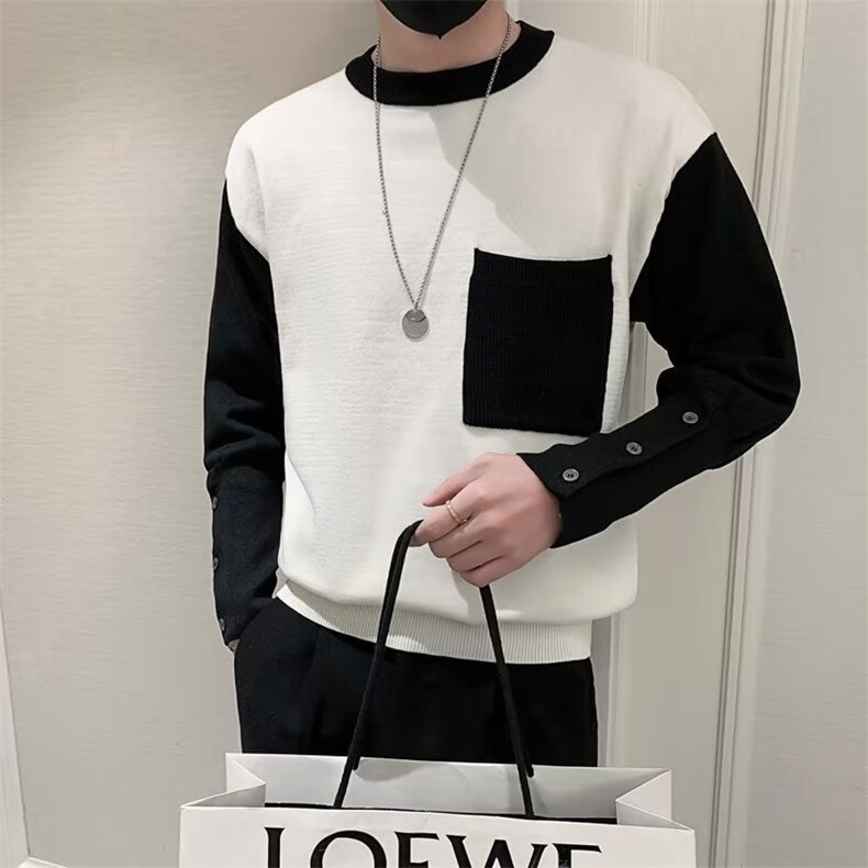 秋冬装毛衣男士潮流上衣2024新款修身内搭S556-P49,男装针织衫/毛衣,星座1109-3