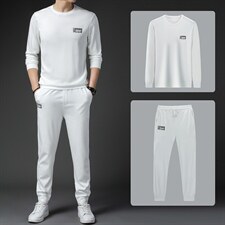 CAG102钱塘2020-2春秋季新款时尚休闲帅气中青年男士套装P97，男装休闲套装，钱塘207-2