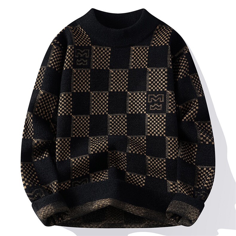 M8623-P40。冬季加厚保暖貂绒毛衣男士针织打底，男装针织衫/毛衣，星座1215-1