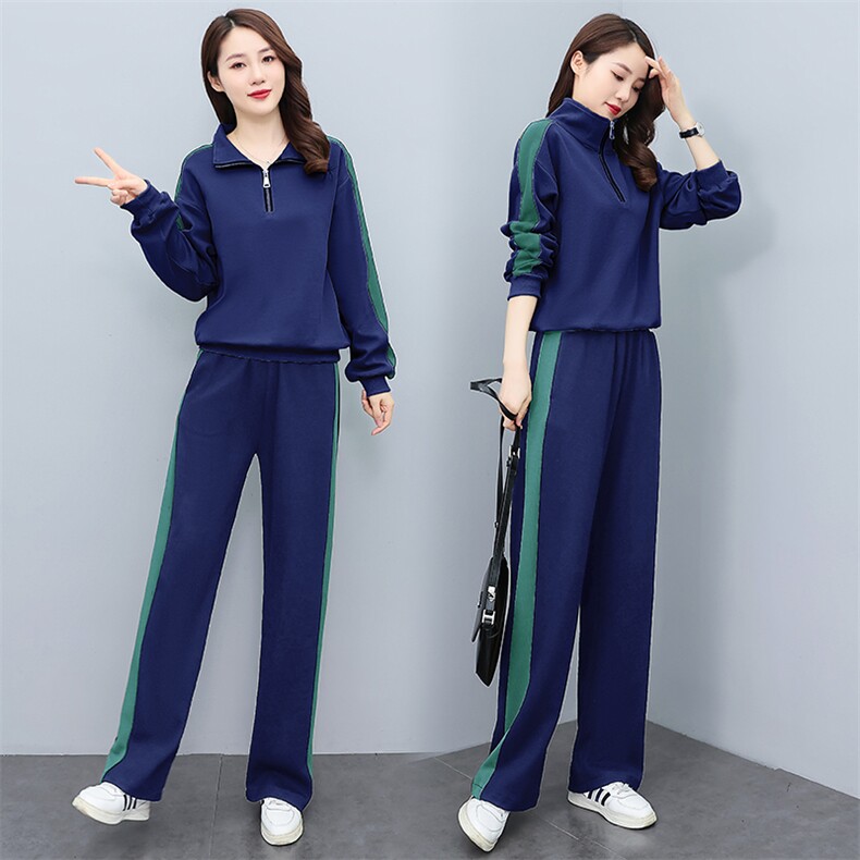 现货2024年新款春装高级时尚休闲洋气显瘦减龄套装,女装套装/套裙,凝聚力