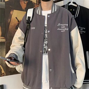 潮流夹克潮男春季棒球领夹克J821P47，男装夹克，星座1116-2