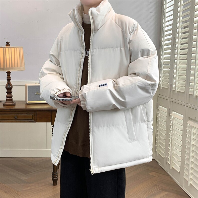 冬上新加棉加厚简约棉服青少年潮港风立领棉衣外套男女8801-P65,男装棉衣,电商A441-1