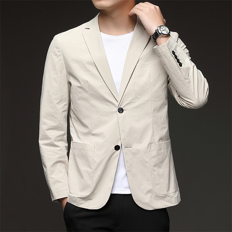 D332705秋冬新款男士西服薄款商务休闲男装外套轻薄通勤外衣,男装西服,电商B360