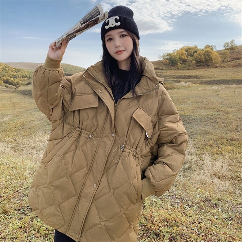 【现货】韩版中长款休闲羽绒服816-P245-K338,女装羽绒服,浙宝189