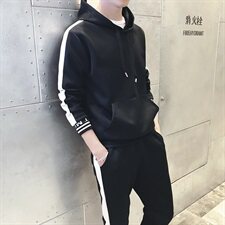 有报告潮流两件套运动服套装男士外套春季卫衣DS53T，男装卫衣，电商A102
