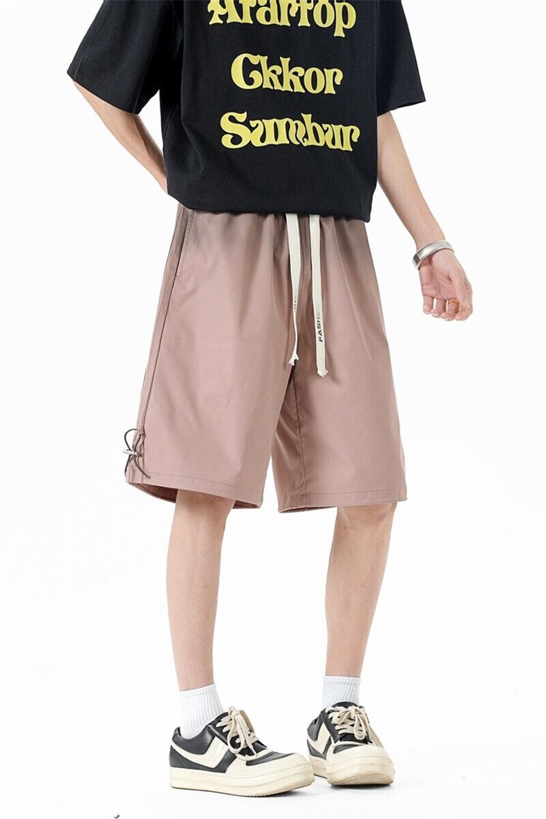 冰丝速干休闲短裤夏季男款2025新款夏天外穿运动五分裤Z8701-P38,男装牛仔裤,星座610（原A335）