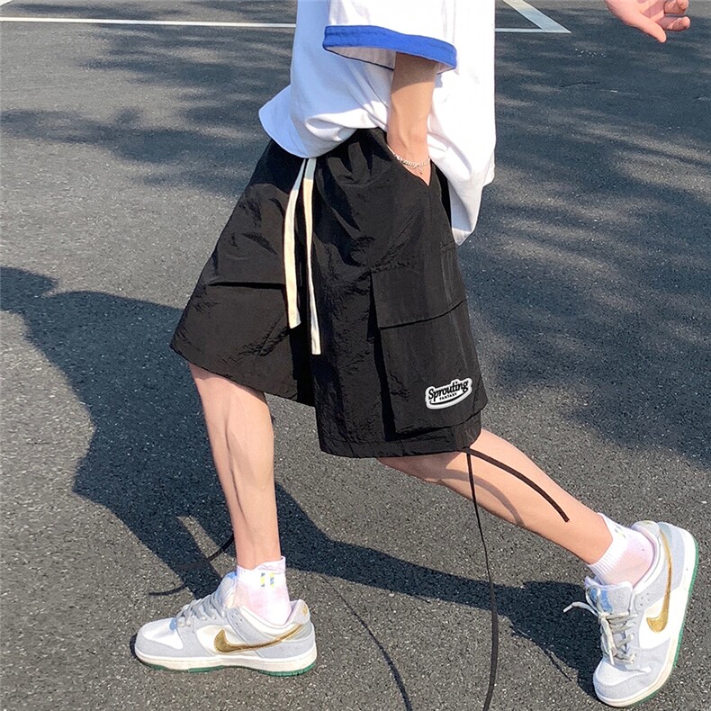 港风新款夏季美式时尚百搭宽松工装大口袋短裤五分裤A6261P40控58，男装牛仔裤，电商A268A