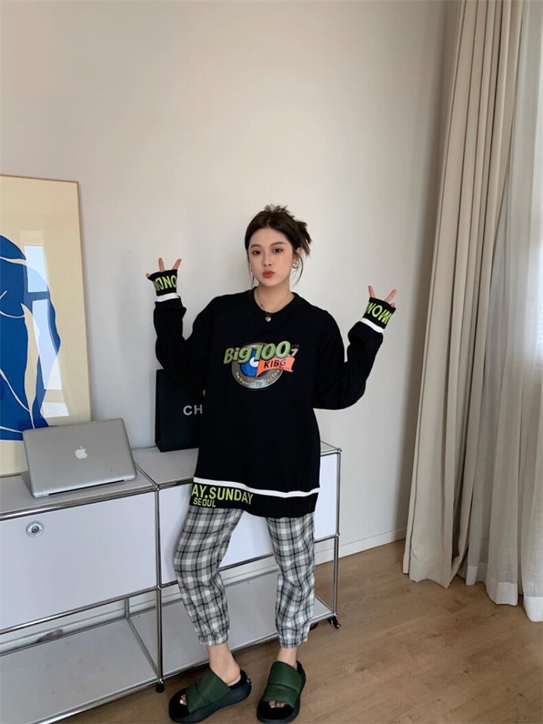 2022春款休闲百搭卫衣，女装卫衣/绒衫，QIANCHEN 谦晨