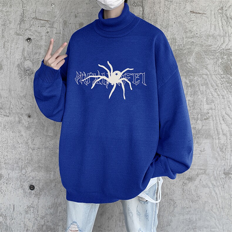 抖音供货、现货秋季冬高领毛衣宽松打底衫D223A-MG2302-特P45,男装针织衫/毛衣,电商019-1
