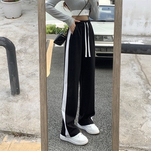 休闲裤夏季薄款宽松裤子美式高街直筒裤K104-P40图片