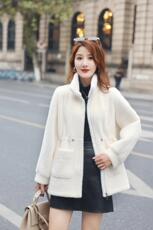 冬装新品金貂绒休闲白色外套，其它，水锦红