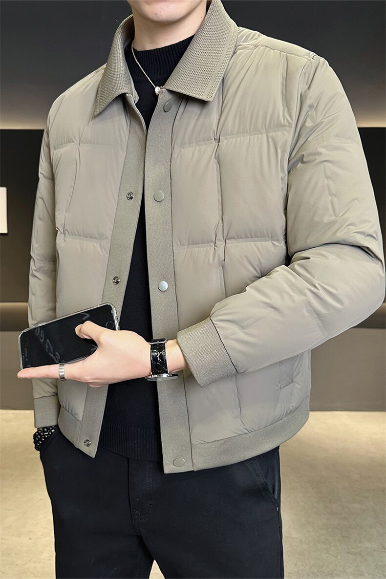 90白鸭绒翻领可拆卸棒球领男装羽绒服休闲外套C317-Y8835-P265,男装羽绒服,电商C317