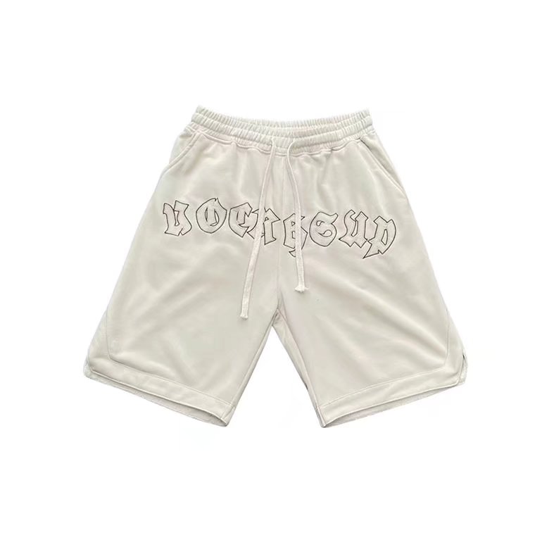 2023夏季字母刺绣运动短裤男潮牌宽松休闲五分卫裤DK0336-P30,男装休闲裤,星座308B-1