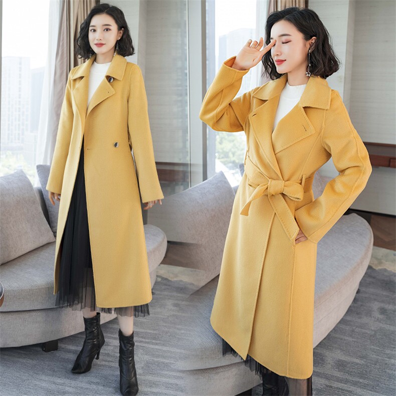 other/其他毛呢外套通勤常规长袖长款个性减龄百搭休闲带腰带,女装毛呢外套,阿舍尔精品