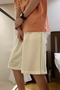 现货DM30-P30男装夏款直筒宽松休闲运动短裤松紧腰五分裤图片