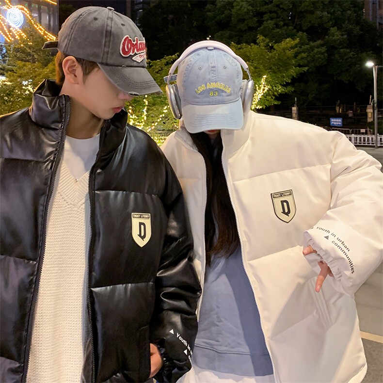 PU皮棉衣棉服男女面包服立领冬装棉袄皮衣外套3358-P80控108,男装皮衣,星座207