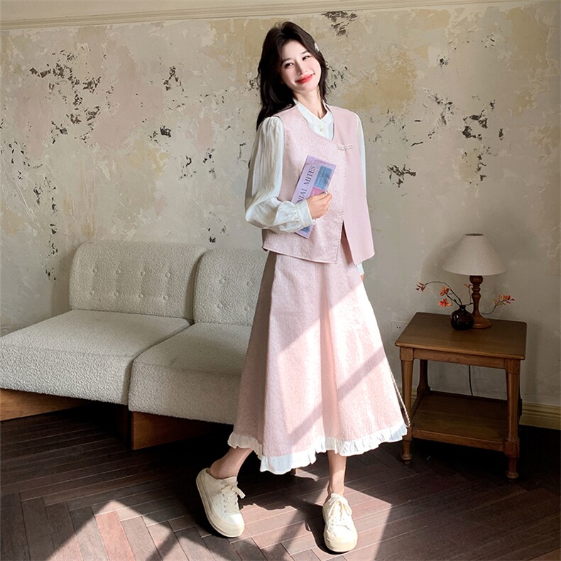 套装女春季学院风2026年春季女通用三件套303-T6908-P190-K308,女装套装/套裙,宁宁家