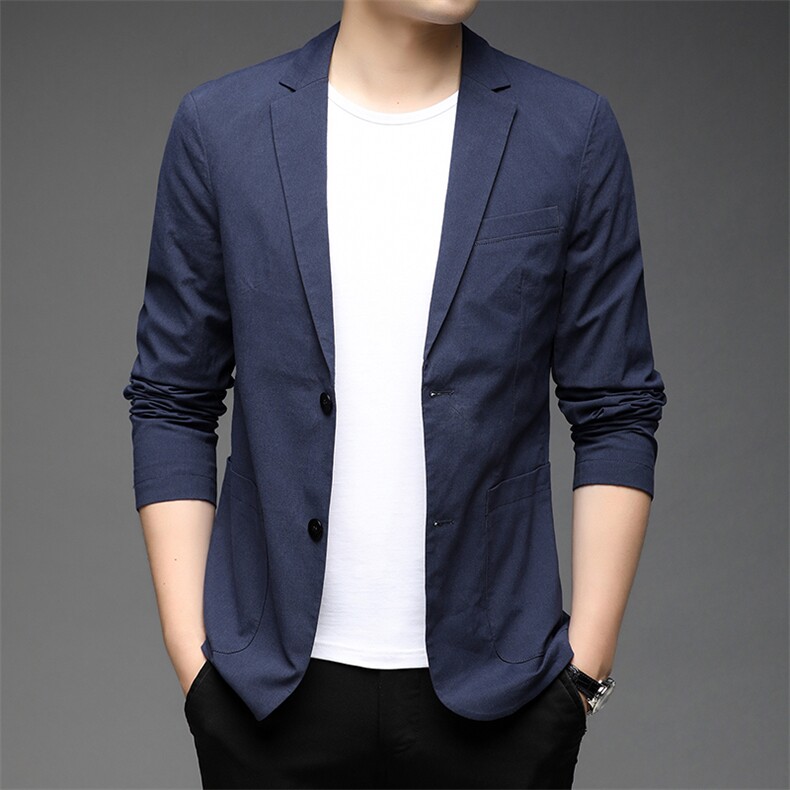 YY-A6629920男式2023春秋薄款西装男西服外套修身商务休闲男P202，男装西服，电商B360