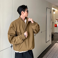 高品质春装新款老钱风美式高街解构立领棒球服飞行夹克休闲外套潮，男装夹克，电商A486