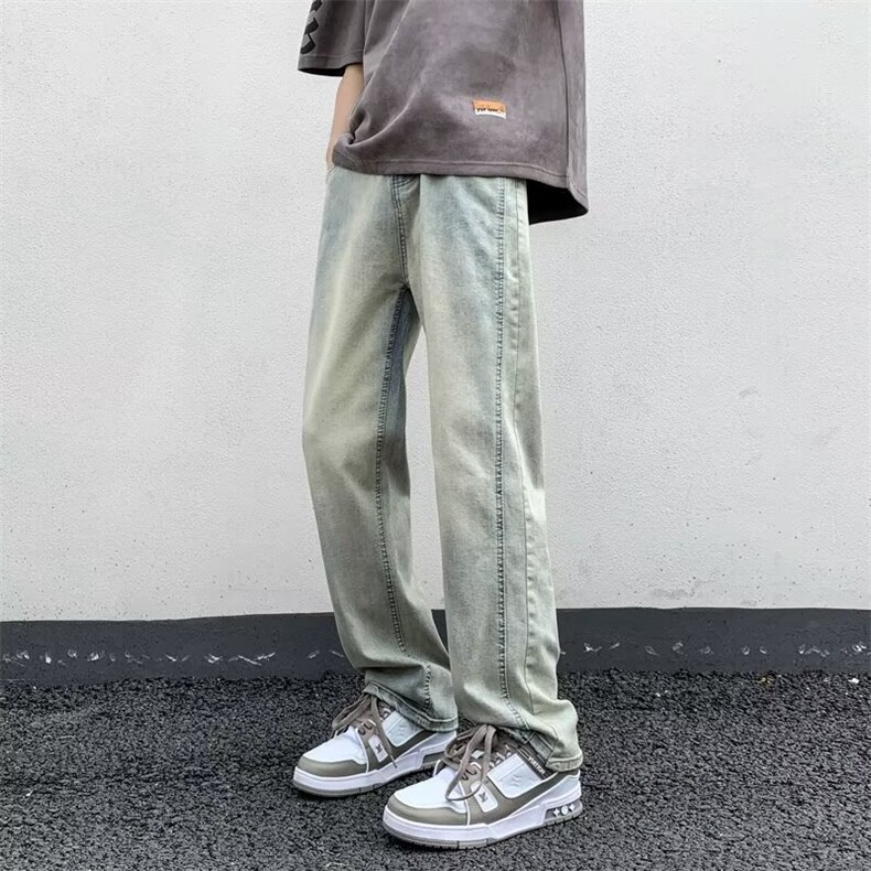 男春夏新款高弹力牛仔裤男生简约时尚休闲百搭牛仔裤,男装牛仔裤,星座1013