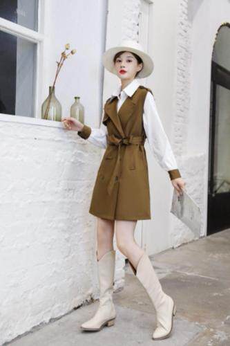 【现货】秋装新款衬衣?马甲两件套，女装马夹，萱萱家