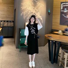 韩版休闲连衣裙，女装连衣裙，依多坊