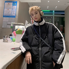 特P95控158168三条杠棉服冬外套情侣格子棉衣立领面包服MY243，男装棉衣，电商B370