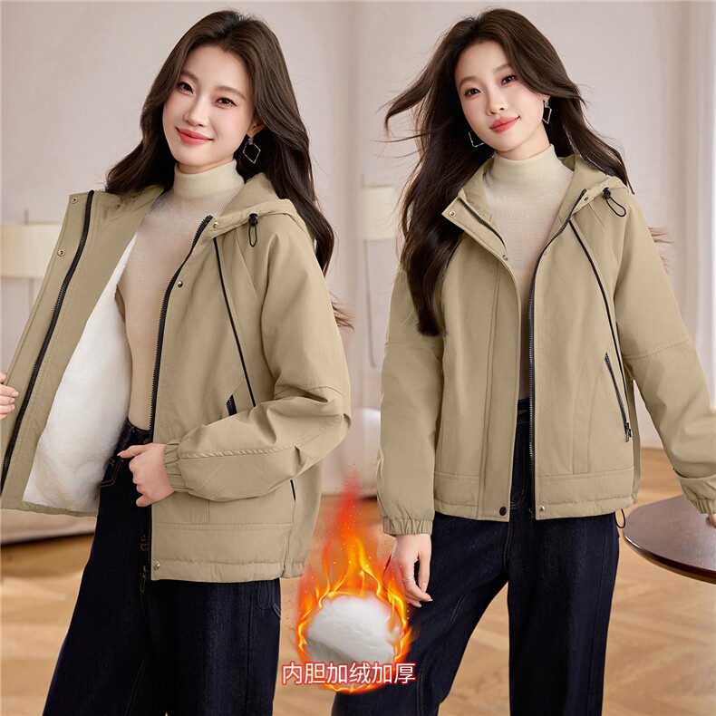 现货！现货！2025冬季新款加绒加厚棉衣棉服女连帽,女装棉衣/棉服,以桐