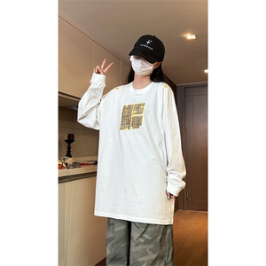 自家图现货 纯棉情侣宽松圆领刺绣风卫衣T恤男女WY18-特P35控58图片