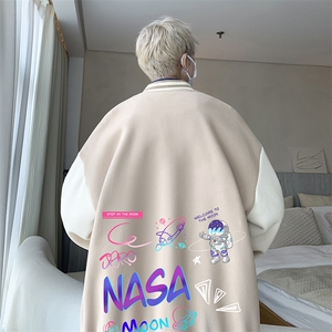 摇粒绒棒球服男大码开衫卫衣男夹克 BF86186-P65图片