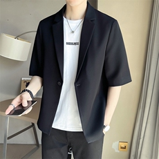 店主风~2025秋季中袖西装垂感外套X801/P85，男装西服套装，电商B331