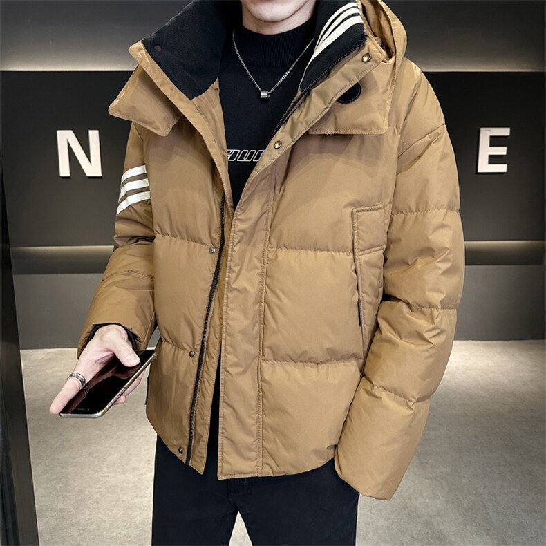 冬季新款连帽羽绒服男短款韩版面包服保暖羽绒外套Y35301-P225,男装羽绒服,电商A239
