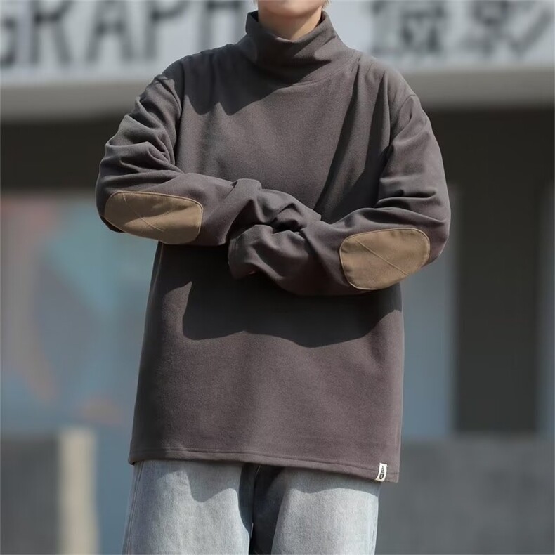 高领德绒卫衣男潮ins港风潮流GT85P28,男装卫衣,星座1116-2