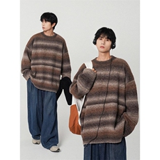 B225-M1156-P126-X158---腈纶42%锦纶31%PBT27%-渐变马海毛毛衣，男装针织衫/毛衣，电商B225