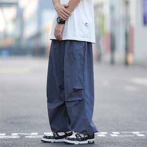 美式工装裤男女宽松休闲冲锋裤潮牌情侣运动长裤束脚K01140-P40图片