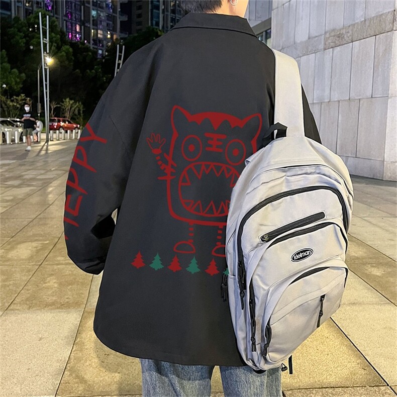 电商DSA028-JKB21V237P452024新款印花港风立领夹克休闲外套男,男装夹克,电商A028