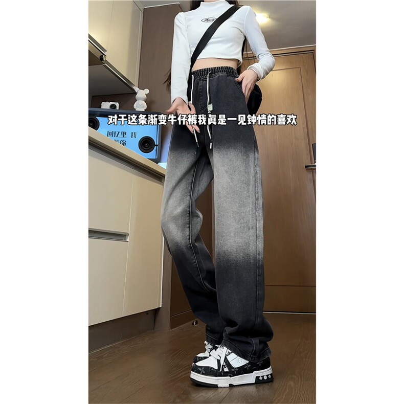 k1100-p55-控78M-5XL现货oversize渐变怀旧蓝色风牛仔裤大码,男装牛仔裤,星座116