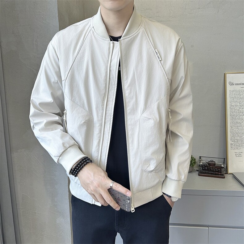 1809P95棒球领拉条夹克外套,男装夹克,星座414（原B263）