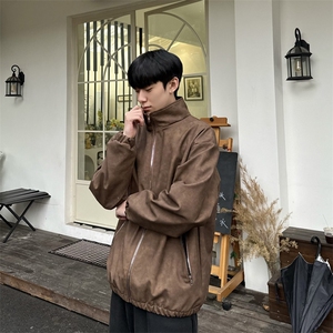 美拉德春季男女外套高街美式hiphop复古拉链夹克服JK08-P85控118图片
