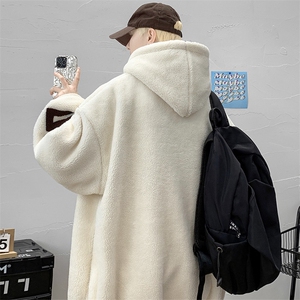 秋冬加绒加厚连帽羊羔绒卫衣男女休闲毛巾绣外套 976-P90 控价118图片