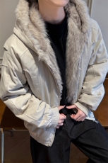 座山雕毛领连帽棉衣外套男冬加厚保暖夹克棉袄XZ514-2-7234-P125，男装夹克，星座514-2(原B239)