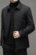 CLYM5622钱塘2020-2中年男士商务休闲简约冬季厚款翻领棉衣P185，男装棉衣，钱塘207-2